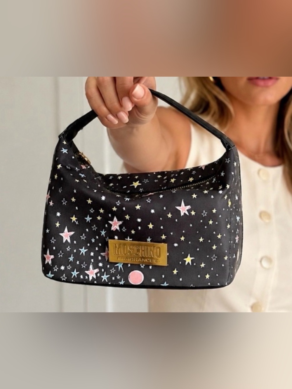 Moschino fragrance cosmetics pouch